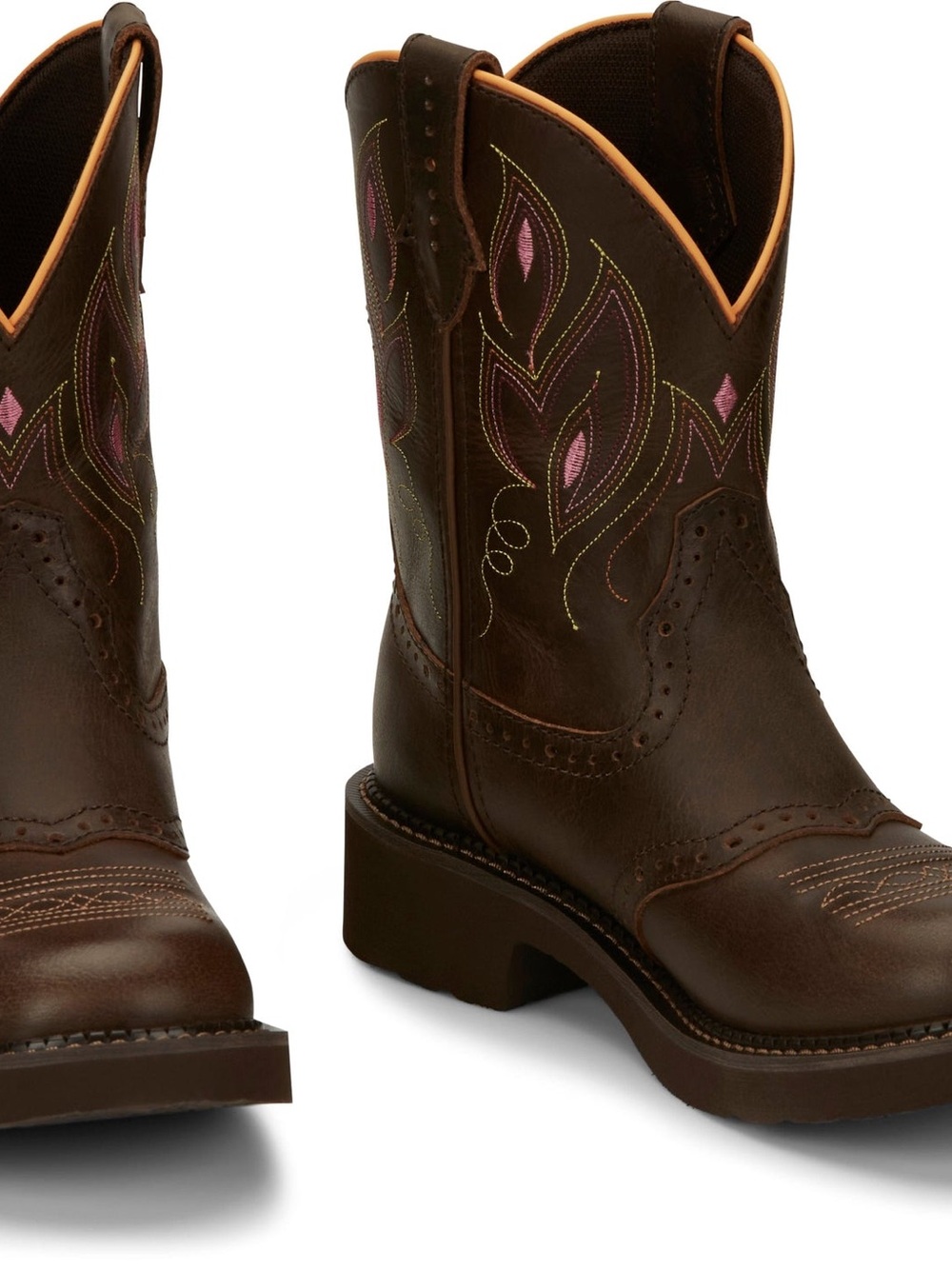 Justin Women's Gypsy Gemma Dark Brown Square Toe Western Boots